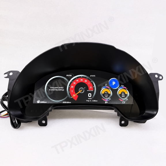 TPXINXIN Car Speed Meter for Chevrolet Corvette C6 Stingray 2005-2013 LCD Virtual Cockpit Digital Cluster Car Odometer Screen Dashboard
