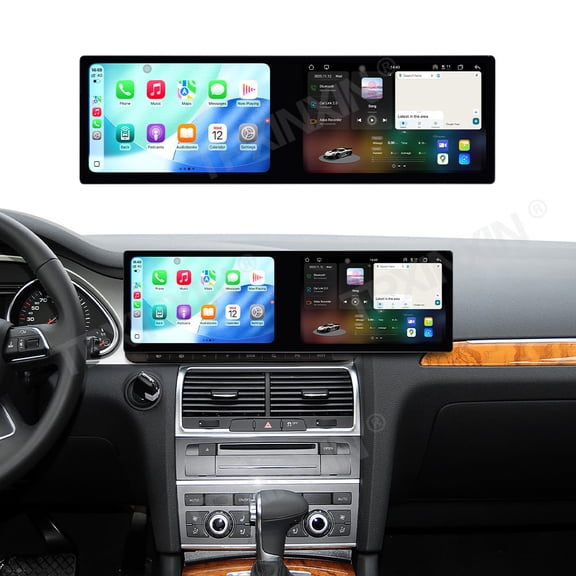 TPXINXIN Dual 10.1 inch Screen Car Radio For Audi Q7 2010-2015 Android 15 Multimedia Player GPS Navigation Auto DSP Stereo Host