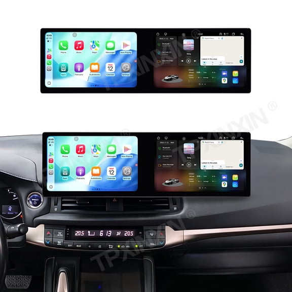 TPXINXIN Dual 10.1 inch Screen Car Radio For Lexus CT200h 2011-2018 Android 15 Multimedia Player GPS Navigation Auto DSP Stereo Host