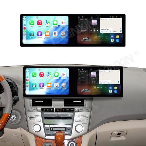 TPXINXIN Dual 10.1 inch Screen Car Radio For Lexus RX300/RX330 2004-2008 Android 15 Multimedia Player GPS Navigation Auto DSP Stereo Host