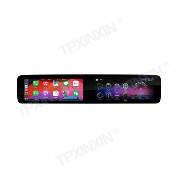 TPXINXIN Dual 12.3 inch Digital instrument panel For Mercedes-Benz E class W213 2016-2020 speedometer, Android radio, wireless CarPlay, GPS,Plug and Play