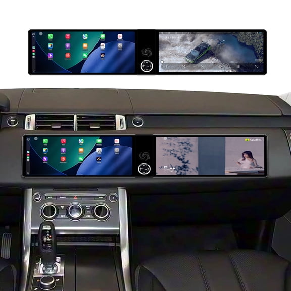 TPXINXIN Dual 12.3 inch For Land Rover Range Rover Sport 2016-2017 GPS Navigation Android 13 Car Radio CarPlay Multimedia Player Head Stereo Unit HD Screen