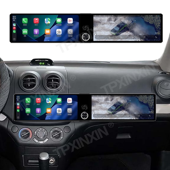 TPXINXIN Dual 12.3 inch Screen Car Radio For Chevrolet Aveo 2005-2008 Android GPS Navigation Multimedia Video Player Stereo Receiver Head Unit
