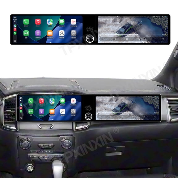 TPXINXIN Dual 12.3 inch Screen Car Radio For Ford Everest/Ranger 2015-2018 Android GPS Navigation Multimedia Video Player Stereo Receiver Head Unit