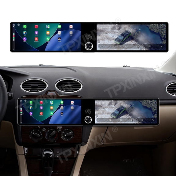 TPXINXIN Dual 12.3 inch Screen Car Radio For Ford Focus 2005-2007 Android GPS Navigation Multimedia Video Player Stereo Receiver Head Unit