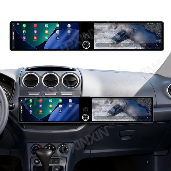 TPXINXIN Dual 12.3 inch Screen Car Radio For Ford Transit 2009-2013 Android GPS Navigation Multimedia Video Player Stereo Receiver Head Unit