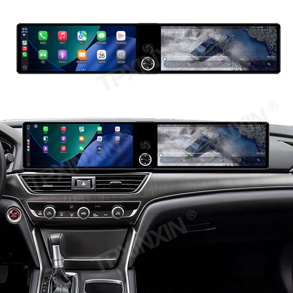 TPXINXIN Dual 12.3 inch Screen Car Radio For Honda Accord/Inspire 2018-2022 Android GPS Navigation Multimedia Video Player Stereo Receiver Head Unit