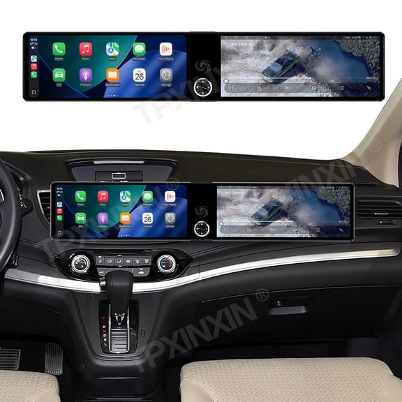 TPXINXIN Dual 12.3 inch Screen Car Radio For Honda CR-V 2012-2016 Android GPS Navigation Multimedia Video Player Stereo Receiver Head Unit