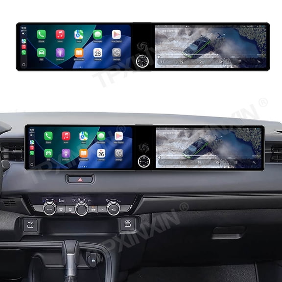 TPXINXIN Dual 12.3 inch Screen Car Radio For Honda XR-V 2023-2026 Android GPS Navigation Multimedia Video Player Stereo Receiver Head Unit