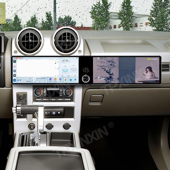 TPXINXIN Dual 12.3 inch Screen Car Radio For Hummer H2 2002-2007 Android GPS Navigation Multimedia Video Player Stereo Receiver Head Unit
