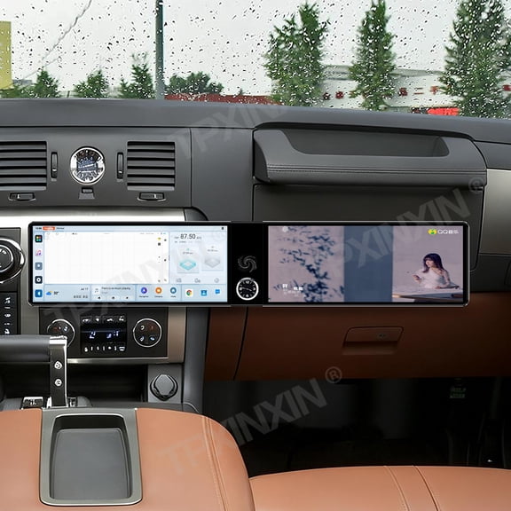 TPXINXIN Dual 12.3 inch Screen Car Radio For Hummer H2 2005-2012 Android GPS Navigation Multimedia Video Player Stereo Receiver Head Unit
