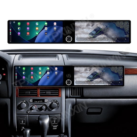 TPXINXIN Dual 12.3 inch Screen Car Radio For Jeep 2/Grand Cherokee 1998-2005 Android GPS Navigation Multimedia Video Player Stereo Receiver Head Unit
