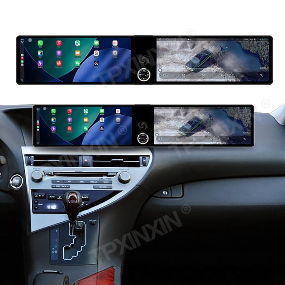 TPXINXIN Dual 12.3 inch Screen Car Radio For Lexus RX 300/330/350 2003-2009 Android GPS Navigation Multimedia Video Player Stereo Receiver Head Unit