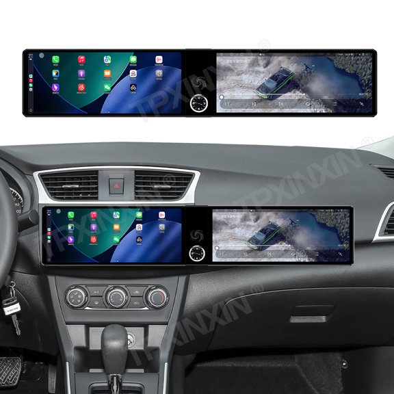 TPXINXIN Dual 12.3 inch Screen Car Radio For Nissan Sylphy 2020-2025 Android GPS Navigation Multimedia Video Player Stereo Receiver Head Unit