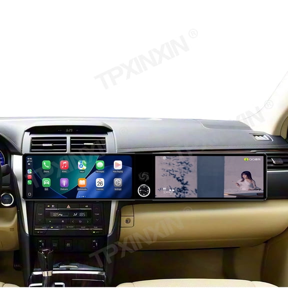 TPXINXIN Dual 12.3 inch Screen Car Radio For Toyota Camry 2015-2017 Android GPS Navigation Multimedia Video Player Stereo Receiver Head Unit