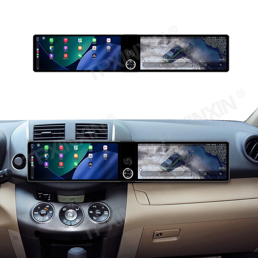 TPXINXIN Dual 12.3 inch Screen Car Radio For Toyota RAV4 2006-2012 ...