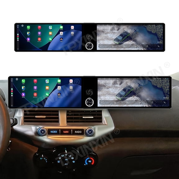 TPXINXIN Dual 12.3 inch Touch Screen Android 13 Qualcomm 8 CORE Carplay Car Radio For Ford EcoSport 2013-2017 Car GPS Navigation Multimedia