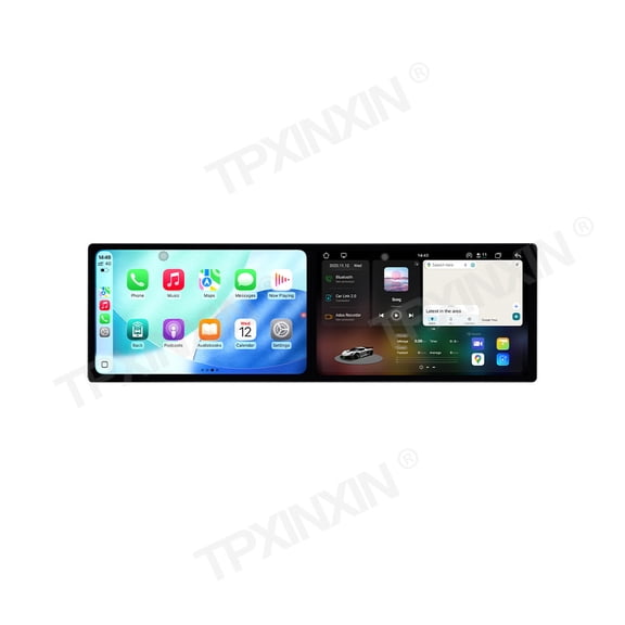 TPXINXIN Dual 9.1 inch Screen Car Radio For Mercedes-Benz E 2-door coupe W212 2012-2014 Android 15 Multimedia Player GPS Navigation Auto DSP Stereo Host