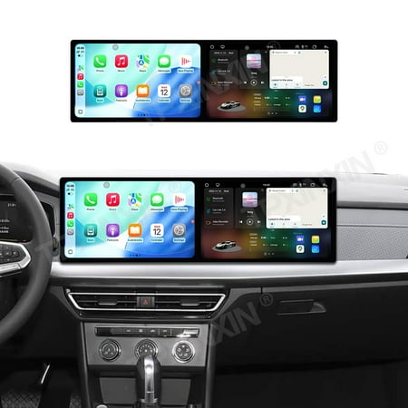 TPXINXIN Dual Screen 10.1 inch Android 14 for Volkswagen Lavida 2023-2024 Car GPS Navigation, Front Passenger, Wireless Carplay Car Radio 4G DS
