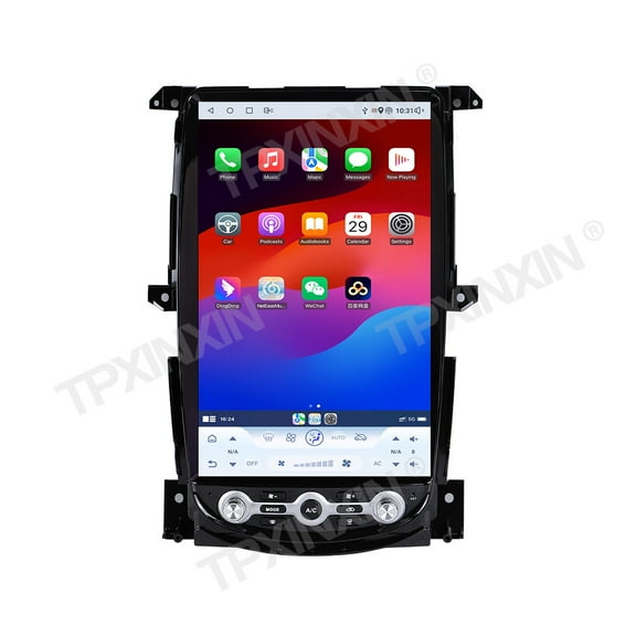 TPXINXIN for Nissan 370Z 2008-2019 Android 14 Radio 14.5-Inch Tesla Style IPS Touch Screen Stereo with Bluetooth 5.0 Carplay/Android Auto GPS Navigation Head Unit for Car Multimedia Player