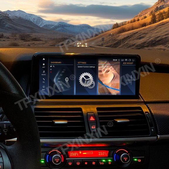 TPXINXIN Ultra-Thin 10.25 Inch Gesture Control Screen for BMW X5 E70 E71 2005-2013 Android 13.0 Car Radio Multimedia Video Player Wireless Carplay