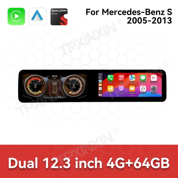 TPXINXIN Update Qualcomm Android Radio For Mercedes-Benz S W221 W216 2005-2013 Car Auto Stereo GPS Navigation Multimedia Player Head Unit