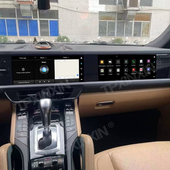 TPXINXIN for Porsche Cayenne 2010-2017 PCM 3.1 4.0 12.3 inch Car Radio Dual Screen Android Player Carplay GPS Head Unit Stereo Monitor