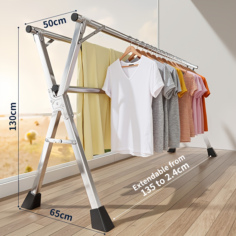 [TPY Foldable Drying Rack] TPY Foldable Clothes Drying Rack, 78.74 ...