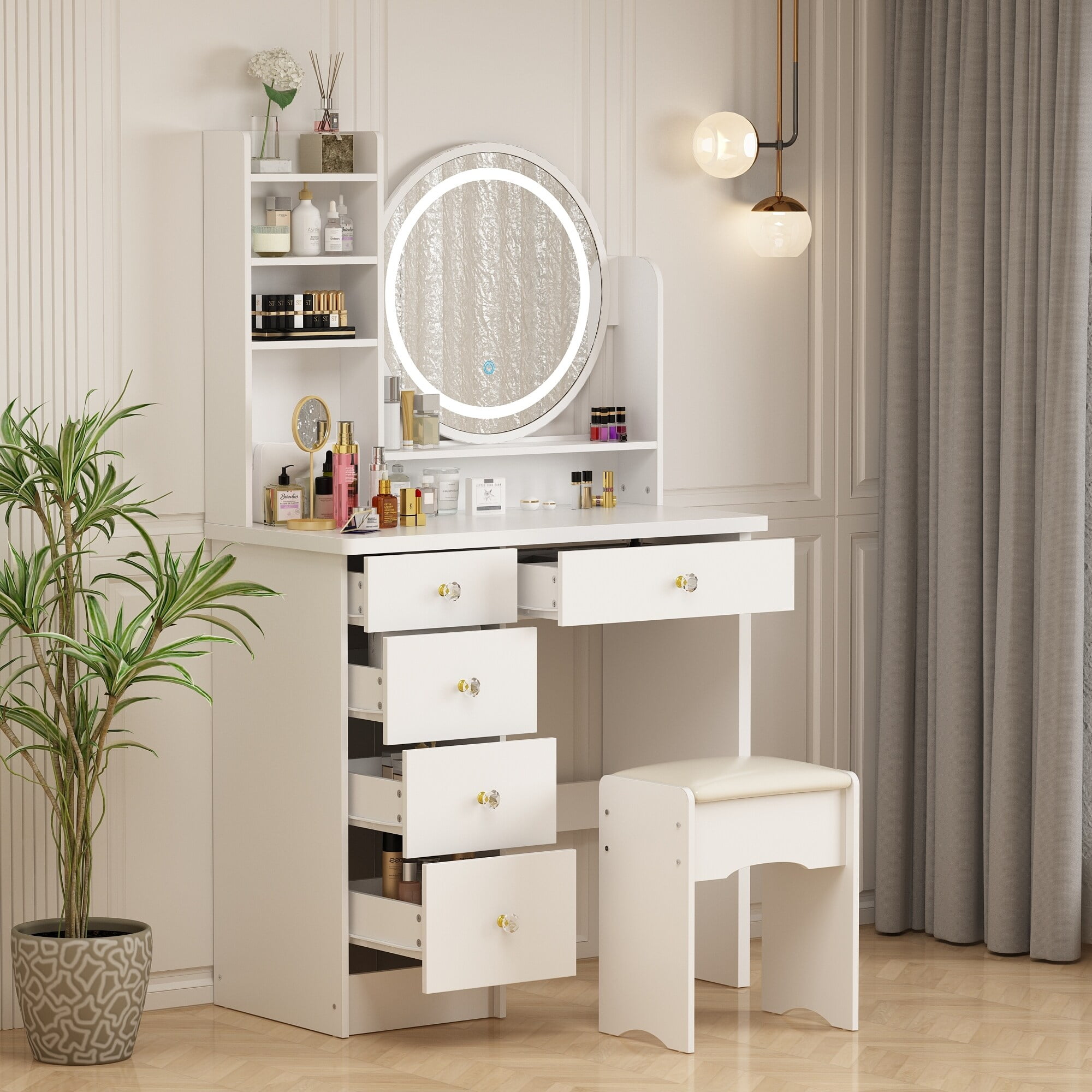 Spurlin dressing vanity sale with mirror walmart