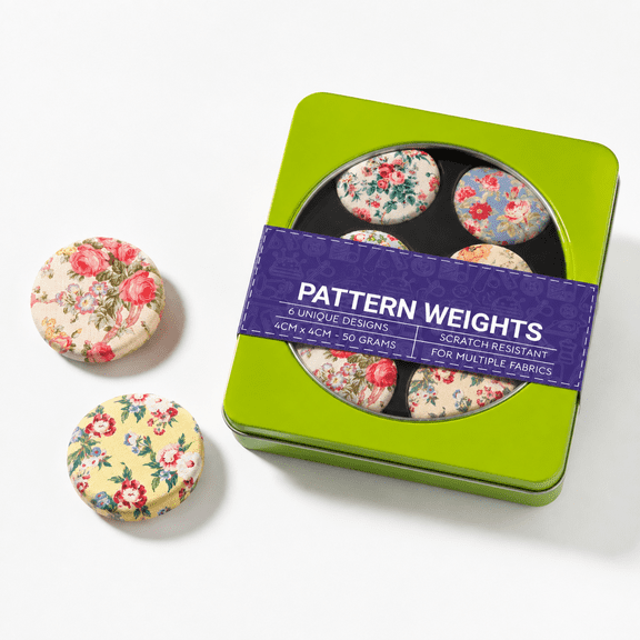 TQB - Floral Fabric & Paper Pattern Weight Sewing Quilting Supplies