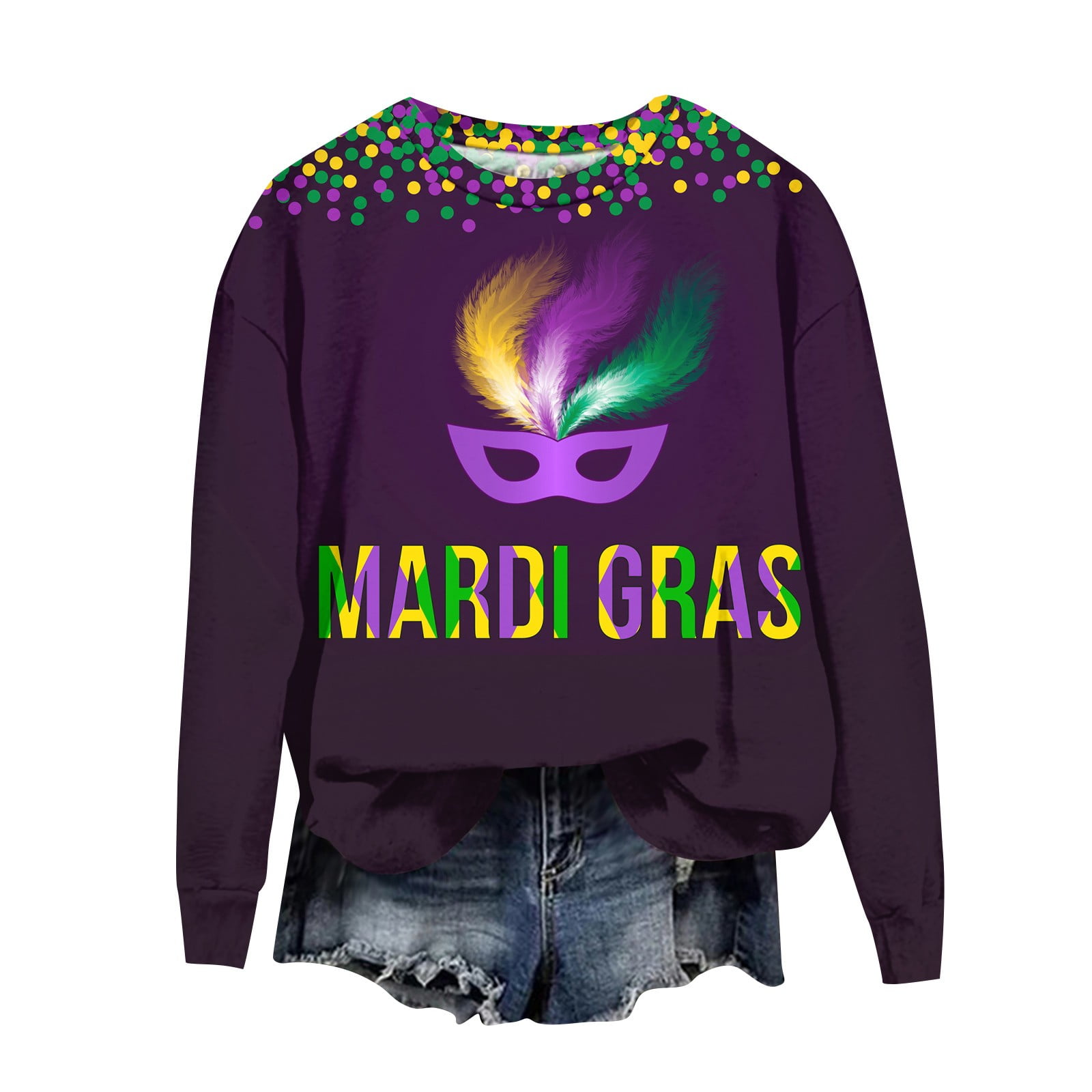 mardi gras sweaters