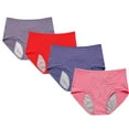 thumbnail image 1 of TQWQT 4 Packs Period Leakproof Ladies Underwear - Menstrual Leakproof Panties for Over 60s Incontinence, 1 of 5