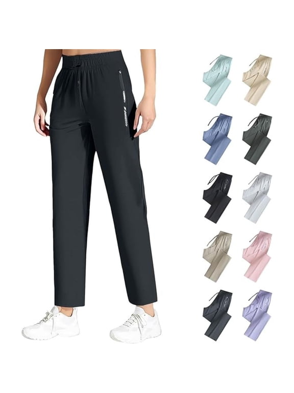 Beeswan Pants for Women Over 50 Comfy Pants Quick Drying Breathable Palcomfy Pants with Pockets Summer Stretch Active Pants Beige 3XL