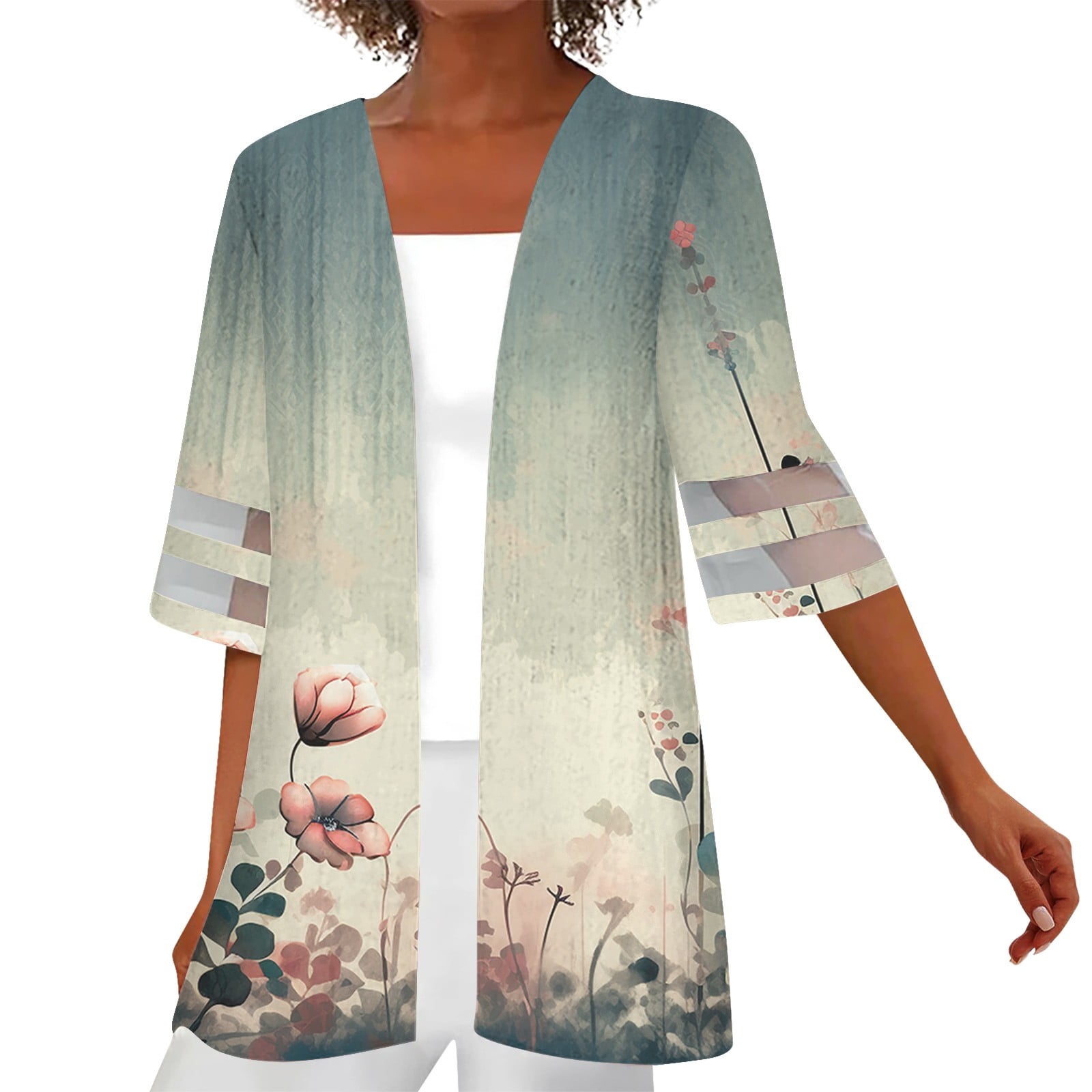 TQWQT Black Cardigan for Women Lace Half Sleeve Womens Shrugs