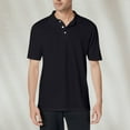 thumbnail image 1 of TQWQT Black Polo Shirt Woman Short Sleeve Polo Shirts Summer Button Down Collared Tops Casual Loose Moisture Wicking Golf Shirts M, 1 of 4