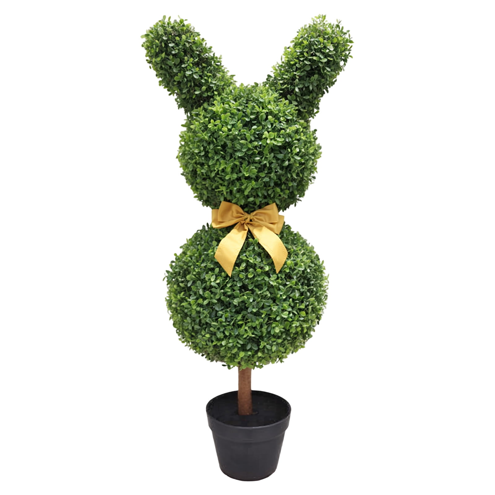 TQWQT Bunny Topiary Outdoor,Bunny Topiary, Green Artificial Bunny ...