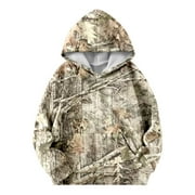 MLQIDK TQWQT Camo Hoodies for Girls Kids 5-6 Long Sleeve Maple Leaf Print Casual Graphic Hoodie Sweatshirt Drawstring Pullover Cute Kids Clothes