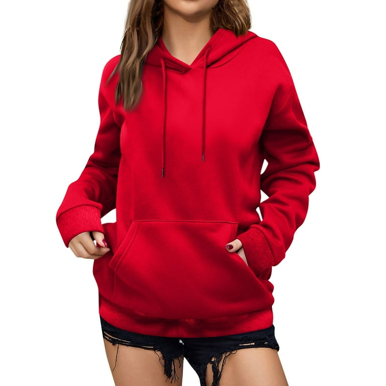 Dark red hoodie women's shop