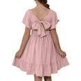 thumbnail image 1 of TQWQT Dresses for Girls Girls Summer Dresses Kids Square Neck Formal Dress Size 8-9 Cute Plain Tween Girls Clothes Trendy Summer Outfits, 1 of 7