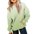 thumbnail image 1 of TQWQT Girl's Light Green Hoodie Oversized Gradient Sweatshirts Long Sleeve Size 10-12 Hoodie Cute Drawstring Pullover Top Trendy Tween Girl Clothing 5-6 Years, 1 of 5