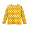 thumbnail image 1 of TQWQT Girls Long Sleeve Shirts Winter Graphic Shirts Size 11-12 Cute Girls Tops Trendy Kids Crew Neck Tshirt Polka Dot Print Tween Girls Clothes, 1 of 4