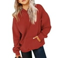 thumbnail image 1 of TQWQT Girls Red Hoodie Size 10-12 Plain Pullover Top Hooded Long Sleeve Basic Trendy Sweatshirts Oversized Cute Sweatshirts 5-6 Years, 1 of 5