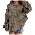 thumbnail image 1 of TQWQT Hoodies for Girls Long Sleeve Maple Leaf Print Casual Graphic Camo Hoodie Camo Hoodie Drawstring Preppy Pullover Cute Kids 2-3 Years Sweatshirts, 1 of 5