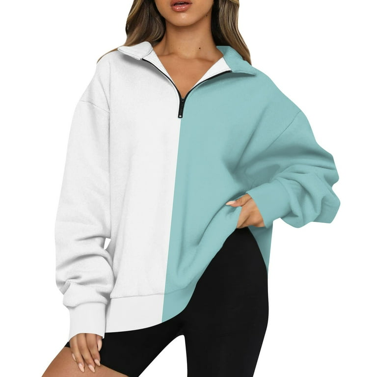 Half and half colored hoodies new arrivals