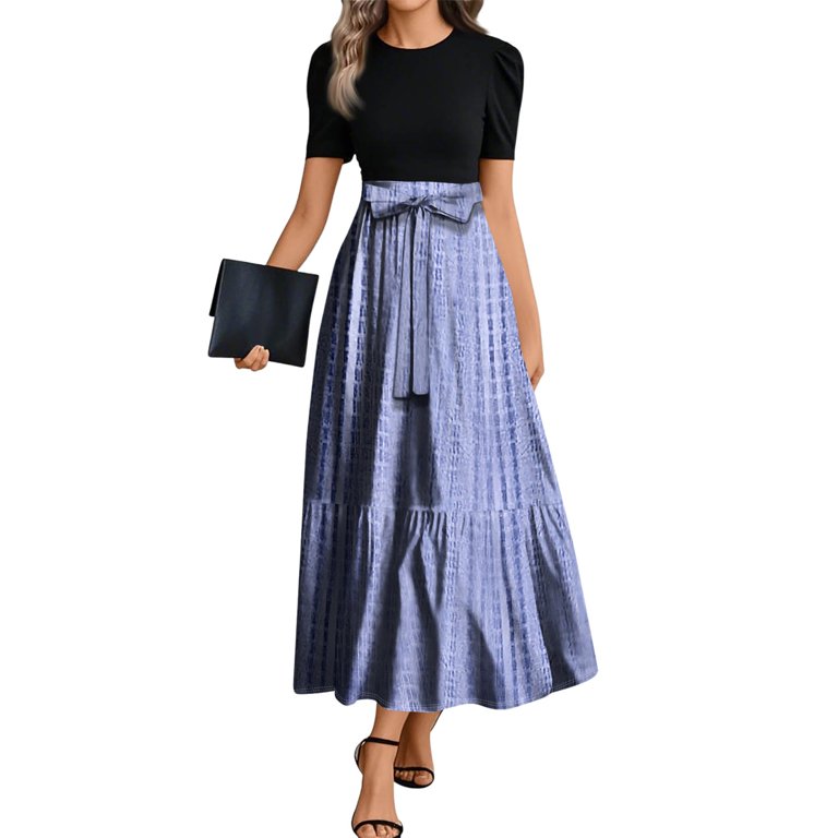 Dress Empire Waist T Shirt Ussuma Women's Short Sleeve T-Shirt