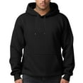 thumbnail image 1 of TQWQT Mens Fleece Hoodies Pullover Plain Black Hoodies Long Sleeve Hooded Sweatshirts Casual Oversized Hoodies with Pockets S, 1 of 5