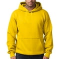 thumbnail image 1 of TQWQT Mens Fleece Yellow Hoodies Casual Basic Hoodies Pullover Hooded Sweatshirts Long Sleeve Sweatshirt Solid Color Plain Hoodies with Pockets XL, 1 of 5