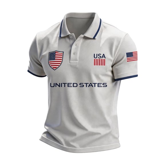 TQWQT Mens Patriotic Shirts 2026 Fan Mexico Soccer Jersey Short Sleeve National Team Shirt Football Round Neck Polo Shirt American Flag Graphic Tee Dark Purple M