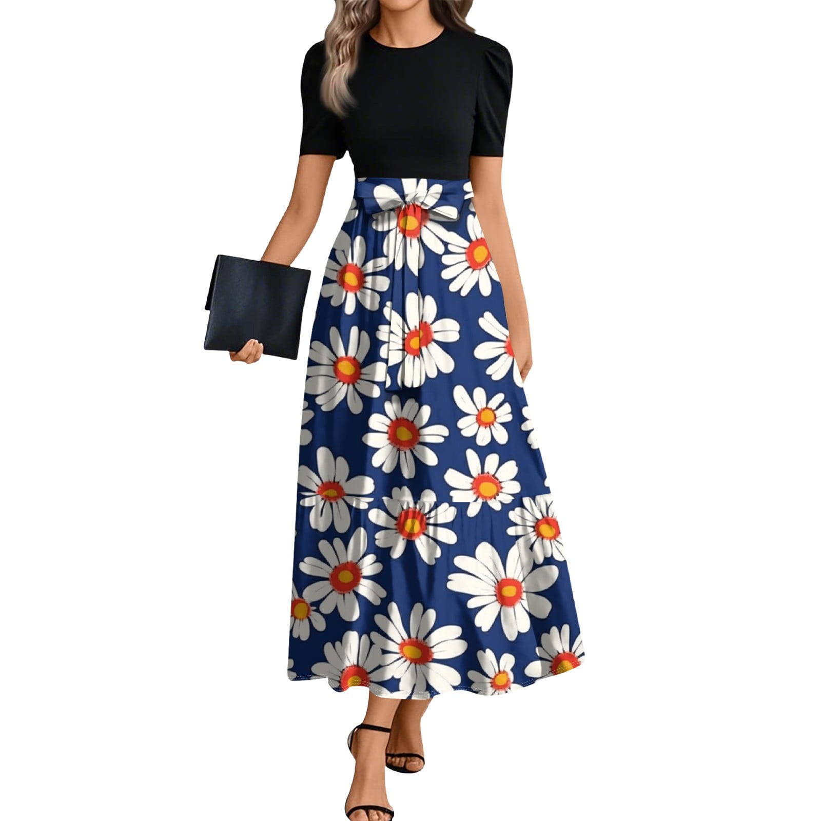 TQWQT Modest Dresses for Women Short Sleeve Teacher Dress Church Maxi Dresses Floral Print Flowy Empire Waist Shirt Dresses Fashion Modest Clothing Royal Blue S - Walmart.com TQWQT Modest Dresses for Women Short Sleeve Teacher Dress Church Maxi Dresses Floral Print Flowy Empire Waist Shirt Dresses Fashion Modest Clothing Royal Blue S - Walmart.com