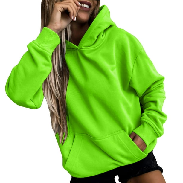 TQWQT Oversized Hoodie for Women Trendy Long Sleeve Drawstring Hooded Pullover Sweatshirts Solid Color Light Weight Fleece Hoodie Fall Outfits with